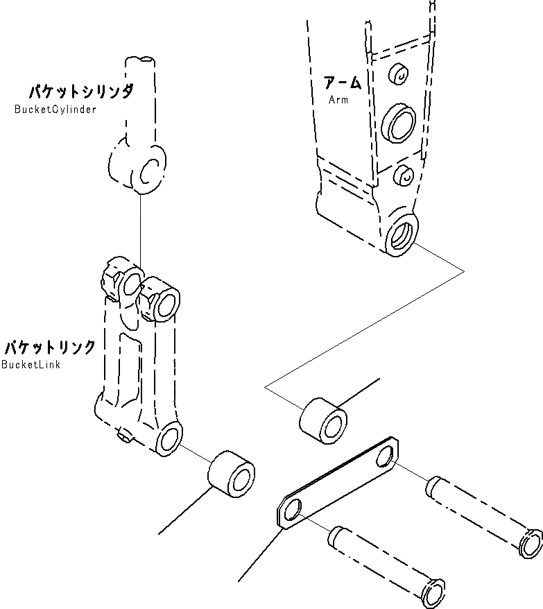 Схема запчастей Komatsu PC290NLC-8K - КОВШ LESS T РАБОЧЕЕ ОБОРУДОВАНИЕ