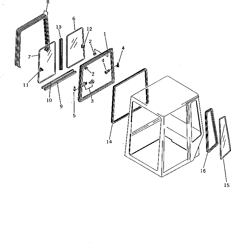 Схема запчастей Komatsu PC30-5 - КАБИНА (/) (СПЕЦ-Я TBG) МАРКИРОВКА¤ ИНСТРУМЕНТ И РЕМКОМПЛЕКТЫ