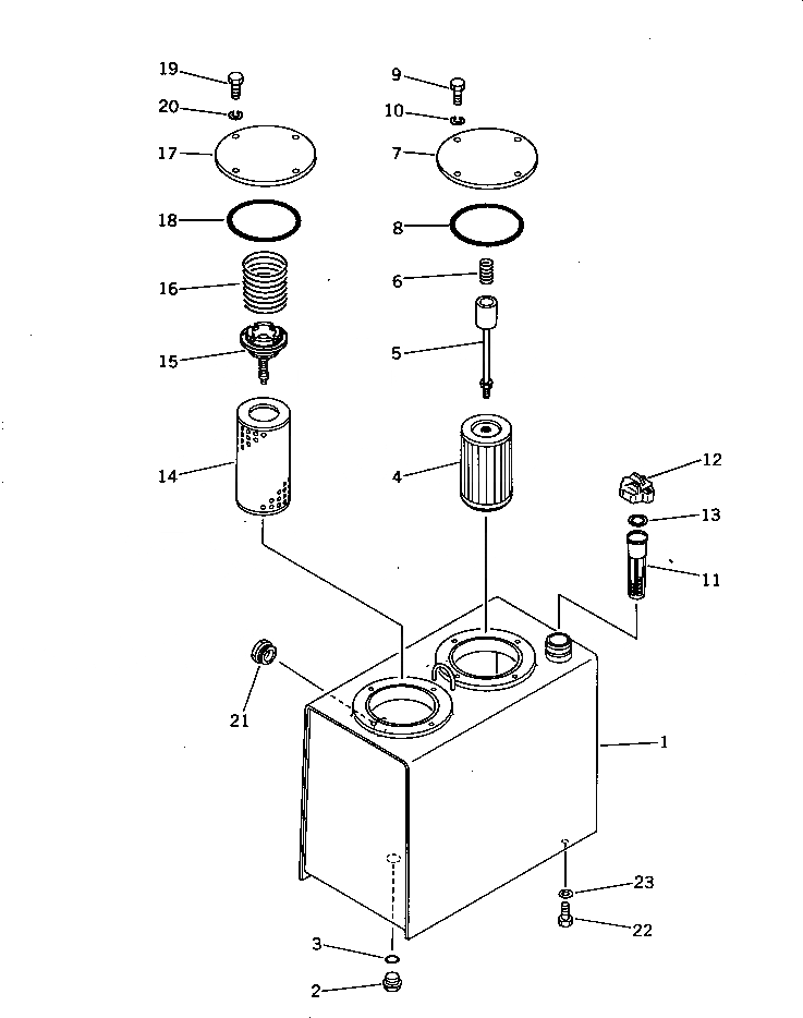 Схема запчастей Komatsu PC30-5 - ГИДР. БАК. (США СПЕЦ-Я.) МАРКИРОВКА¤ ИНСТРУМЕНТ И РЕМКОМПЛЕКТЫ