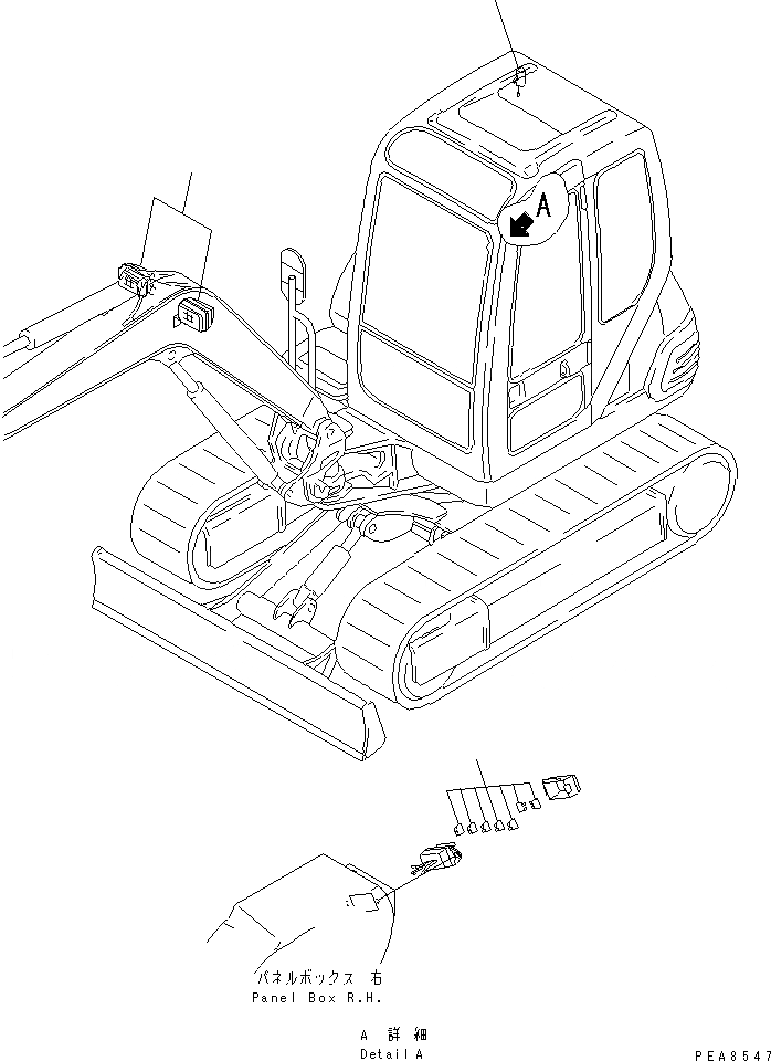 Схема запчастей Komatsu PC30-7 - ОСВЕЩЕНИЕ И ПРЕДОХРАНИТЕЛЬ(№-) КАТАЛОГИ ЗЧ