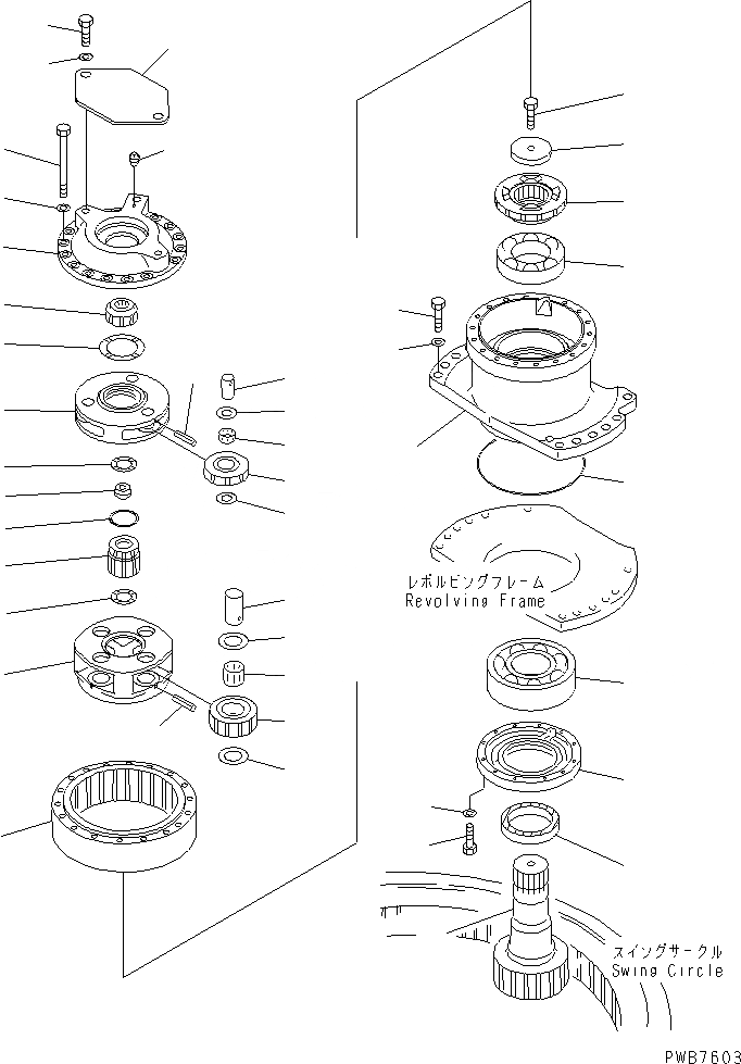 Схема запчастей Komatsu PC300-6Z - МЕХАНИЗМ ПОВОРОТА В СБОРЕ (ЗАПЧАСТИ ДЛЯ ОБСЛУЖ-Я)(№-) ОСНОВН. КОМПОНЕНТЫ И РЕМКОМПЛЕКТЫ