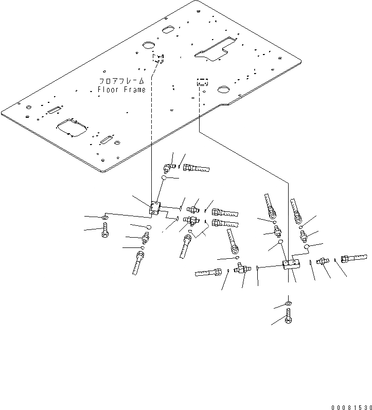 Схема запчастей Komatsu PC300-7 - ОСНОВН. КОНСТРУКЦИЯ (КАБИНА) (P¤ T БЛОК И УПЛОТНЕНИЕ) (БЕЗ ОБОГРЕВАТЕЛЬ.) ( АКТУАТОР)(№-) КАБИНА ОПЕРАТОРА И СИСТЕМА УПРАВЛЕНИЯ