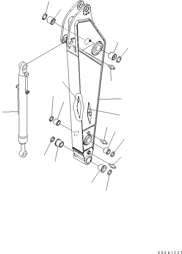 Схема запчастей Komatsu PC300-7 - РУКОЯТЬ (.M) (С ДОПОЛН. ГИДРОЛИНИЕЙ) (ДЛЯ COMPONENT)(СИСТЕМА СМАЗКИ 100 ЧАС.)(№-) РАБОЧЕЕ ОБОРУДОВАНИЕ