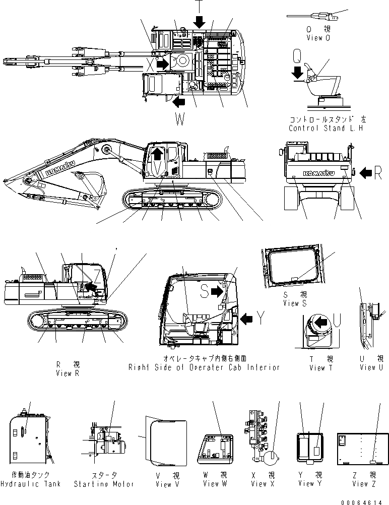 Схема запчастей Komatsu PC300-8 - ТАБЛИЧКИ (TURKEY)(№-) МАРКИРОВКА