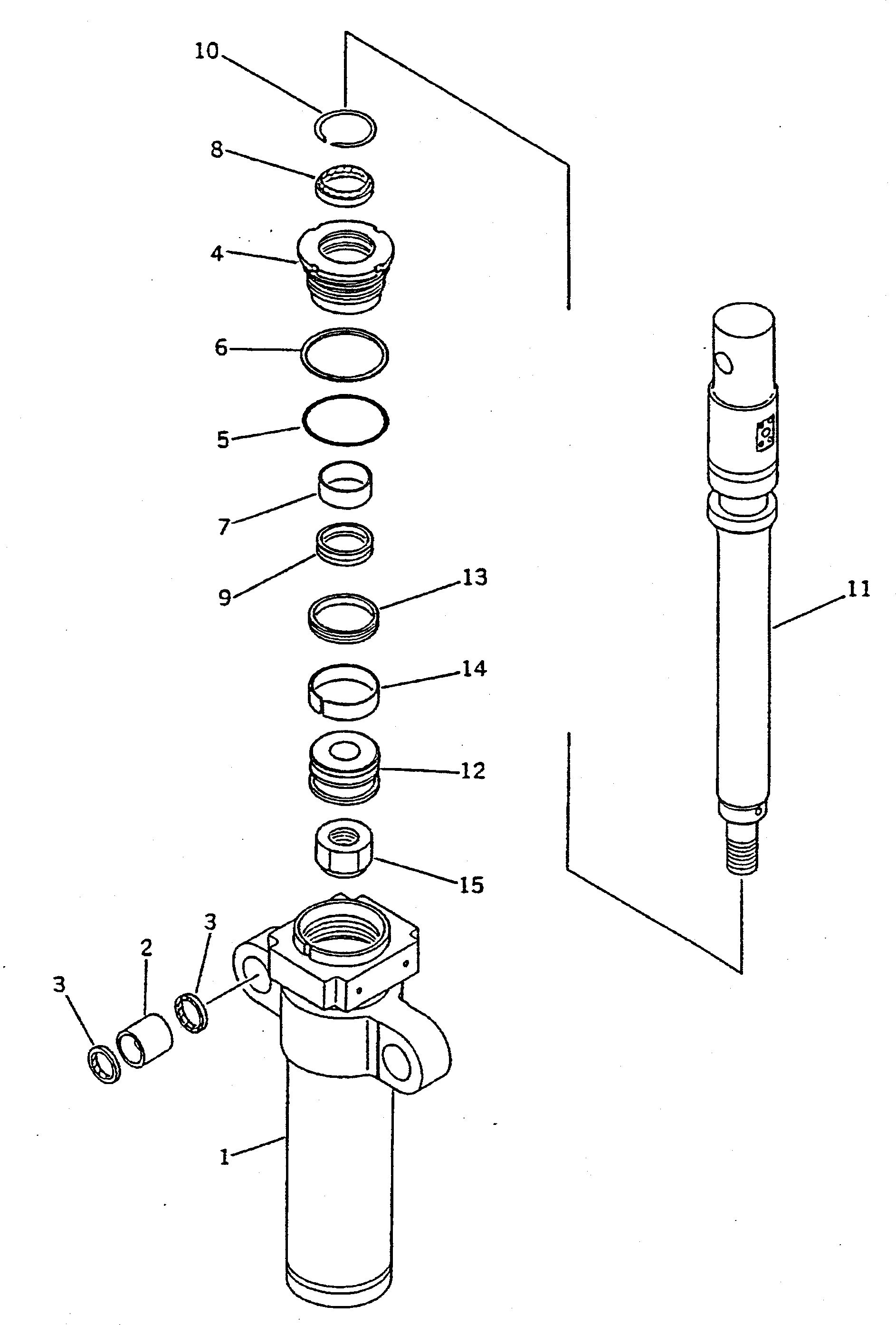Схема запчастей Komatsu PC300HD-5K - ГРЕЙФЕРН. ЦИЛИНДР РАБОЧЕЕ ОБОРУДОВАНИЕ (ЭКСКАВАТ.)