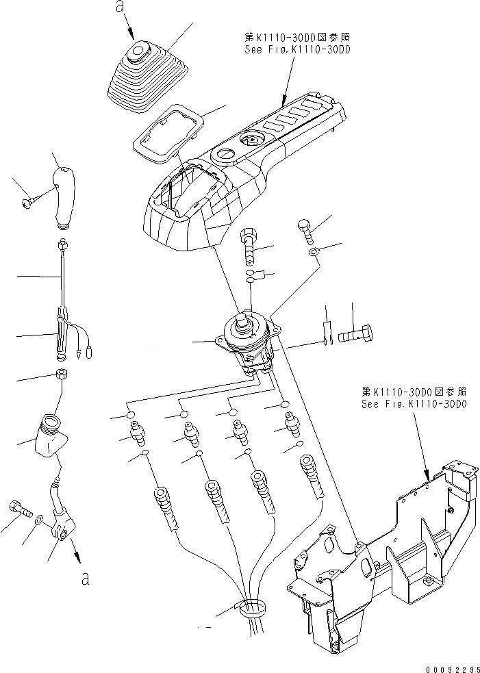 Схема запчастей Komatsu PC300LC-7 - ОСНОВН. КОНСТРУКЦИЯ (КАБИНА) (РЫЧАГ И КЛАПАН) (ПРАВ.)(№77-77) КАБИНА ОПЕРАТОРА И СИСТЕМА УПРАВЛЕНИЯ