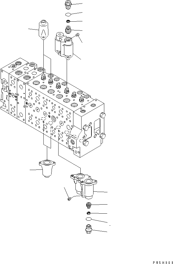 Схема запчастей Komatsu PC300LC-8 - ОСНОВН. КЛАПАН (-АКТУАТОР) (ДЛЯ KAL) (/)(№-) ОСНОВН. КОМПОНЕНТЫ И РЕМКОМПЛЕКТЫ