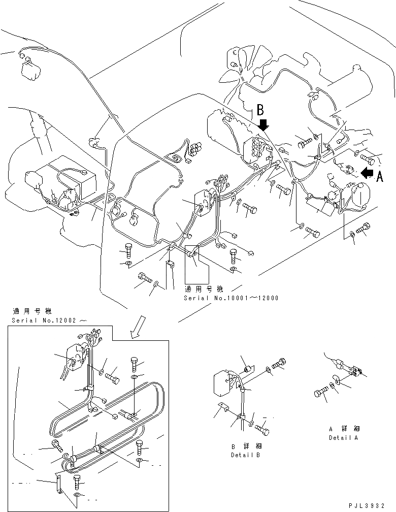 Схема запчастей Komatsu PC300SC-6 - ЭЛЕКТРОПРОВОДКА (ОСНОВН. Э/ПРОВОДКА) ЭЛЕКТРИКА