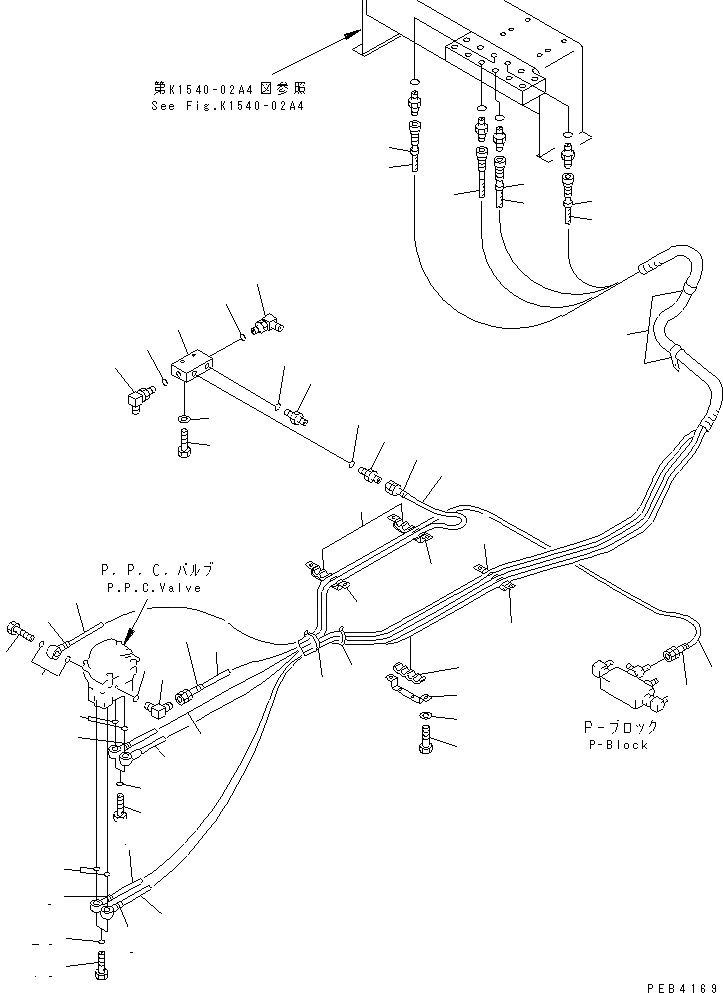 Схема запчастей Komatsu PC300SC-6 - ПОЛ (PPC ЛИНИЯ ХОДА)(№-999) КАБИНА ОПЕРАТОРА И СИСТЕМА УПРАВЛЕНИЯ