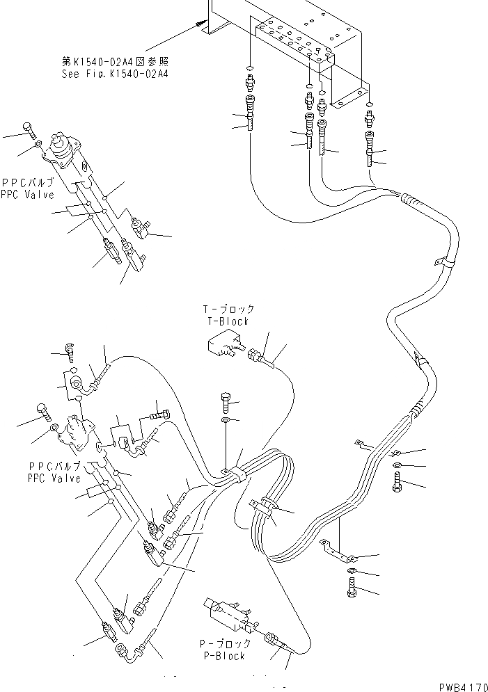Схема запчастей Komatsu PC300SC-6 - ПОЛ (РАБОЧАЯ ЛИНИЯ PPC) (ПАТРУБКИ ЛЕВОЙ СТОЙКИ)(№-999) КАБИНА ОПЕРАТОРА И СИСТЕМА УПРАВЛЕНИЯ