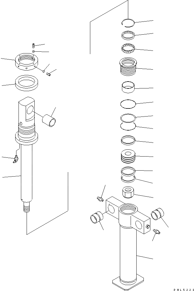 Схема запчастей Komatsu PC300SC-6 - CRAMSHELL ЦИЛИНДР(№-) ОСНОВН. КОМПОНЕНТЫ И РЕМКОМПЛЕКТЫ