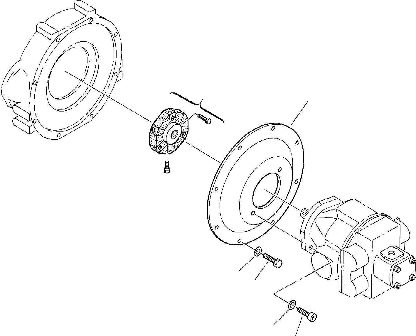 Схема запчастей Komatsu PC30-7 - МЕХ-М ОТБОРА МОЩНОСТИ КОМПОНЕНТЫ ДВИГАТЕЛЯ И ЭЛЕКТРИКА