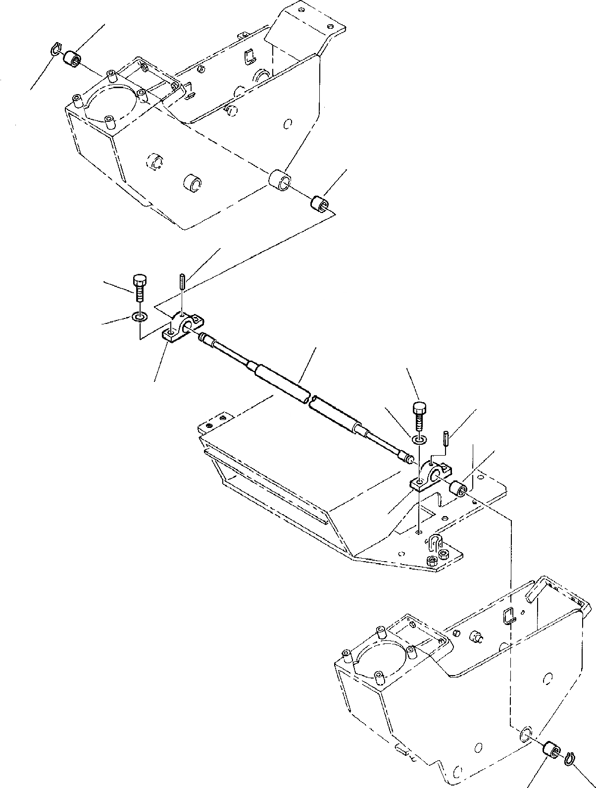 Схема запчастей Komatsu PC30-7 - СЕРВОУПРАВЛ. ROTATION МОСТ СИСТЕМА УПРАВЛЕНИЯ И ОСНОВНАЯ РАМА