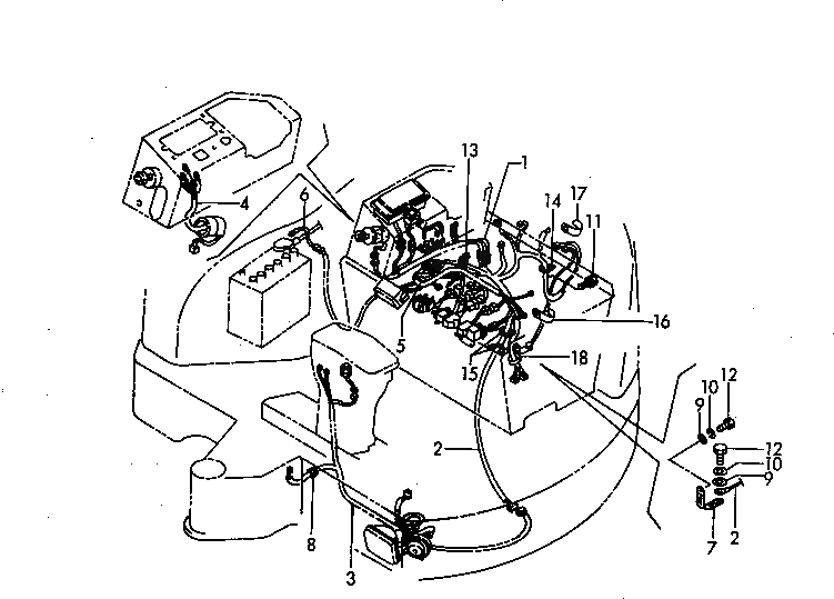 Схема запчастей Komatsu PC30FR-1 - ЭЛЕКТРИКА (ЭЛЕКТРОПРОВОДКА) КОМПОНЕНТЫ ДВИГАТЕЛЯ И ЭЛЕКТРИКА