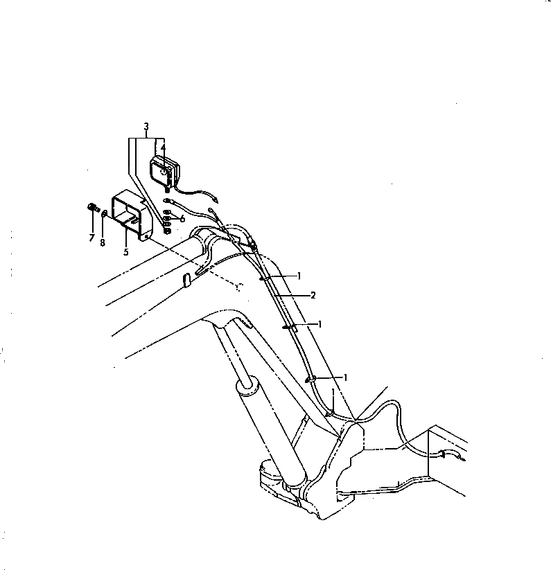 Схема запчастей Komatsu PC30FR-1 - РАБОЧ. ОСВЕЩЕНИЕ КОМПОНЕНТЫ ДВИГАТЕЛЯ И ЭЛЕКТРИКА