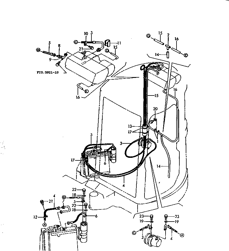 Схема запчастей Komatsu PC30FR-1 - COLER КОМПОНЕНТЫ (ГИДРОЛИНИЯ) ЧАСТИ КОРПУСА