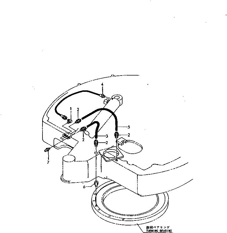 Схема запчастей Komatsu PC30FR-1 - УДАЛЕНН. СИСТ. СМАЗКИ УПРАВЛ-Е РАБОЧИМ ОБОРУДОВАНИЕМ