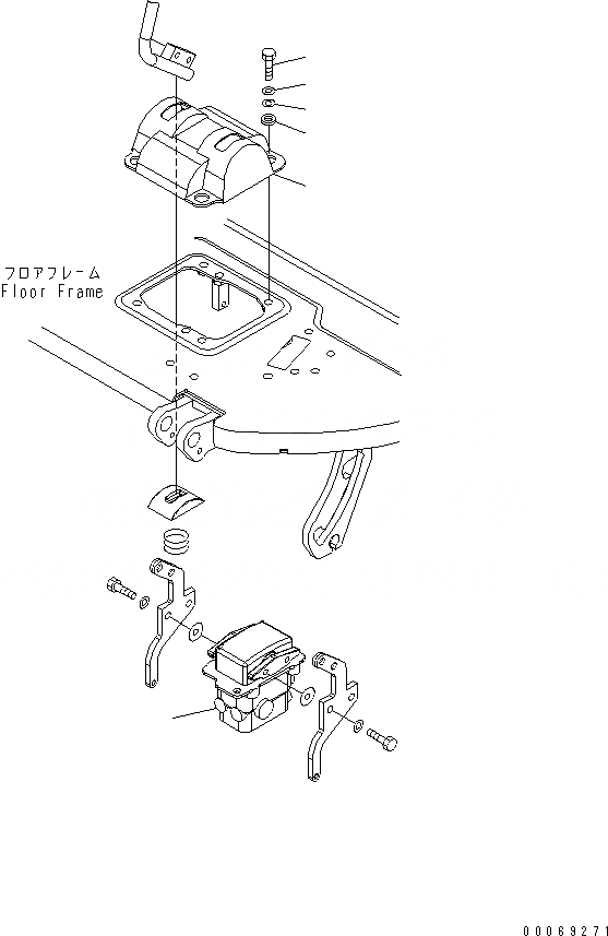 Схема запчастей Komatsu PC30MR-3 - ОСНОВН. КОНСТРУКЦИЯ (КОНТРОЛЬ ХОДА COVER) (НАВЕС) КАБИНА ОПЕРАТОРА И СИСТЕМА УПРАВЛЕНИЯ