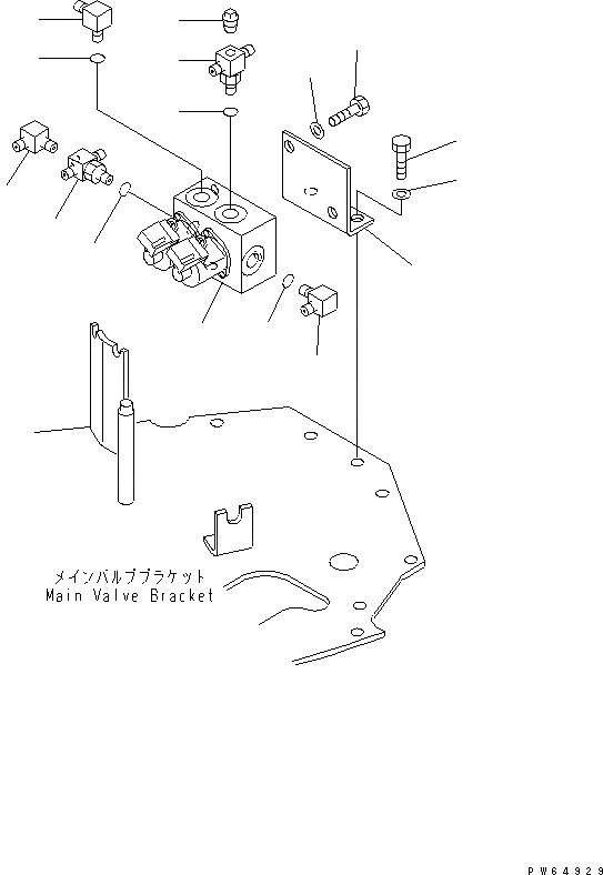 Схема запчастей Komatsu PC30MR-1 - E.P.C. КЛАПАН И КОМПОНЕНТЫ (-WAY)(№8-) КАБИНА ОПЕРАТОРА И СИСТЕМА УПРАВЛЕНИЯ