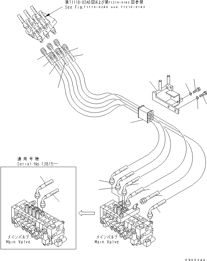 Схема запчастей Komatsu PC30MR-1 - ГИДРОЛИНИЯ (ОСНОВН. УПРАВЛЯЮЩ. КЛАПАН - РАБОЧЕЕ ОБОРУДОВАНИЕ ЦИЛИНДР) (GLOBAL DESIGN СПЕЦ-Я.)(№-) ГИДРАВЛИКА