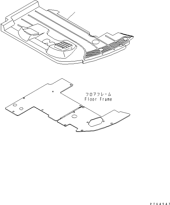 Схема запчастей Komatsu PC30MR-1 - ПОКРЫТИЕ ПОЛА(ДЛЯ КАБИНЫ) (С КОНДИЦИОНЕРОМ И НАВЕСН. ОБОРУД) КАБИНА ОПЕРАТОРА И СИСТЕМА УПРАВЛЕНИЯ