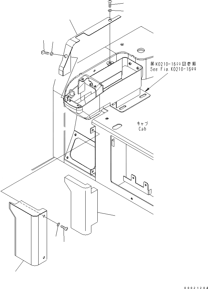 Схема запчастей Komatsu PC30MR-2 - ПОКРЫТИЕ ПОЛА (С КОНДИЦИОНЕРОМ) (КАБИНА) КАБИНА ОПЕРАТОРА И СИСТЕМА УПРАВЛЕНИЯ