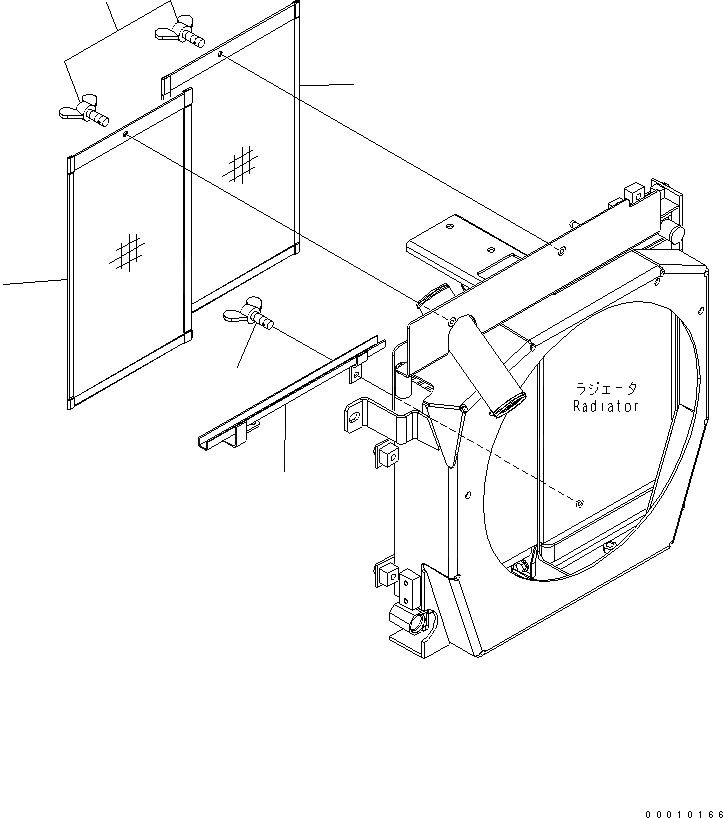 Схема запчастей Komatsu PC30MR-2-C - NET СИСТЕМА ОХЛАЖДЕНИЯ