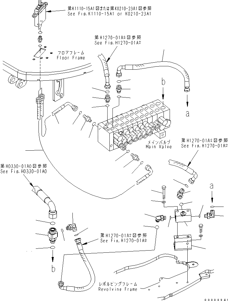 Схема запчастей Komatsu PC30MR-2-C - ОСНОВН. КЛАПАН (НАВЕСНОЕ ОБОРУД-Е) ( НАВЕСН.ОБОРУД) ГИДРАВЛИКА