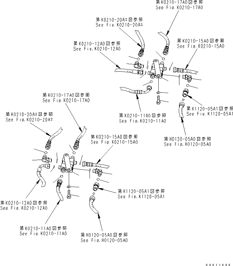 Схема запчастей Komatsu PC30MR-2-D - КАБИНА (БЛОК) КАБИНА ОПЕРАТОРА И СИСТЕМА УПРАВЛЕНИЯ