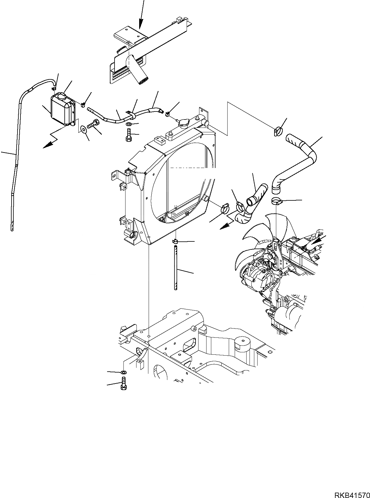Схема запчастей Komatsu PC30MR-2 - РАДИАТОР (С КОНДИЦИОНЕРОМ) (/) КОМПОНЕНТЫ ДВИГАТЕЛЯ И ЭЛЕКТРИКА