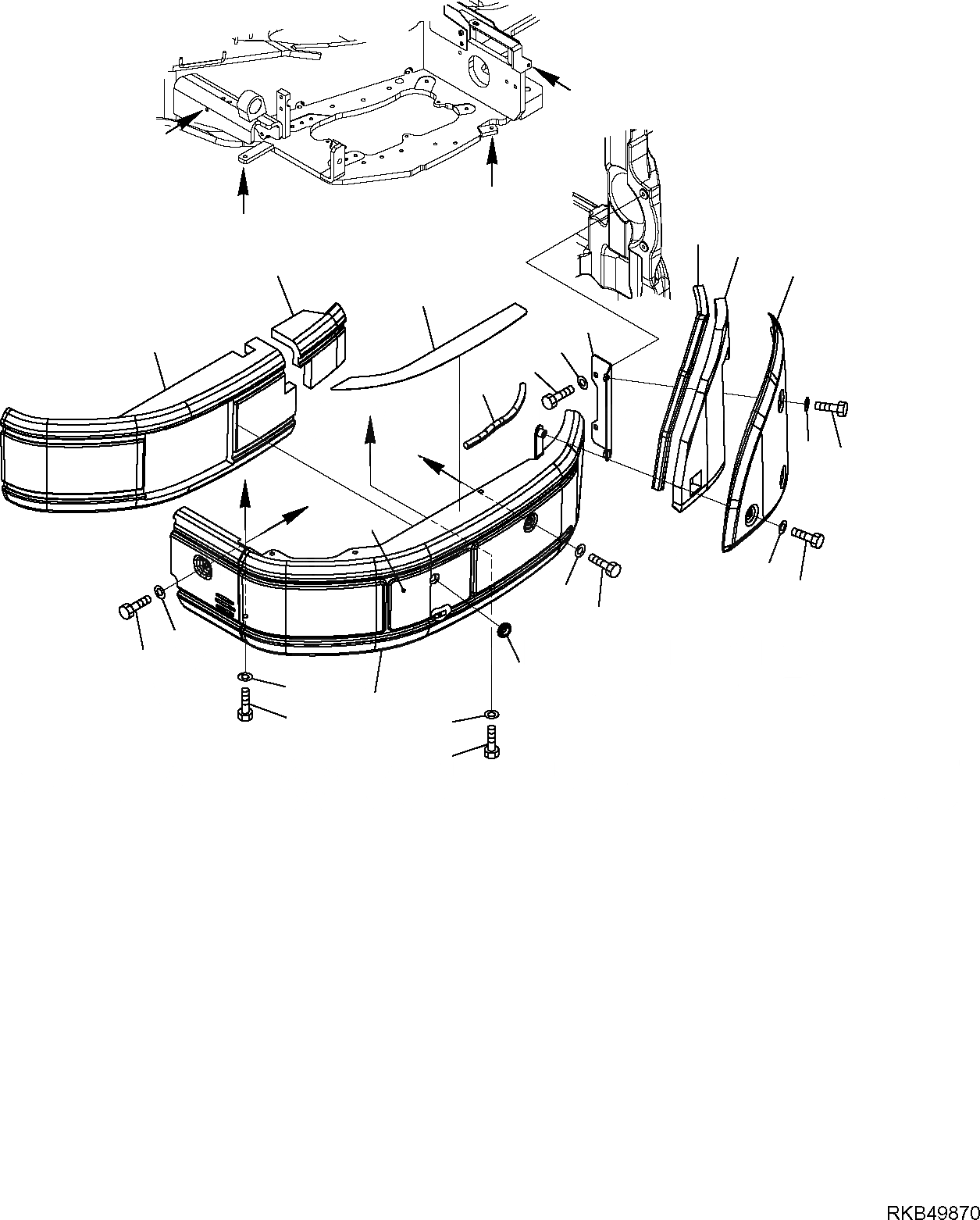 Схема запчастей Komatsu PC30MR-2 - ЛЕВ. КРЫШКА(ДЛЯ НАВЕСА) ЧАСТИ КОРПУСА И КАБИНА