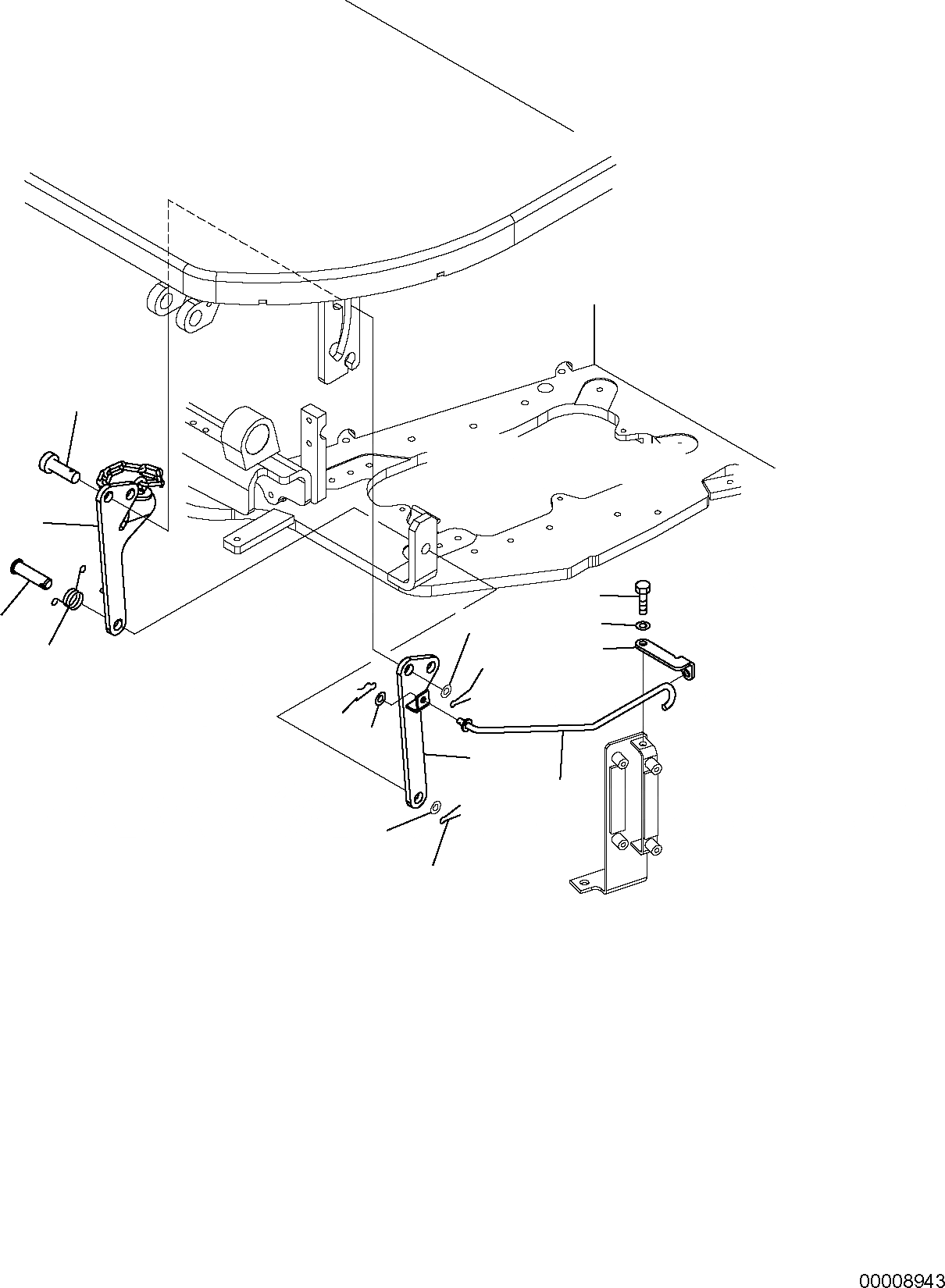 Схема запчастей Komatsu PC30MR-2 - ПЛАТФОРМА КРЕПЛЕНИЕ (ДЛЯ НАВЕСА) (/) ЧАСТИ КОРПУСА И КАБИНА