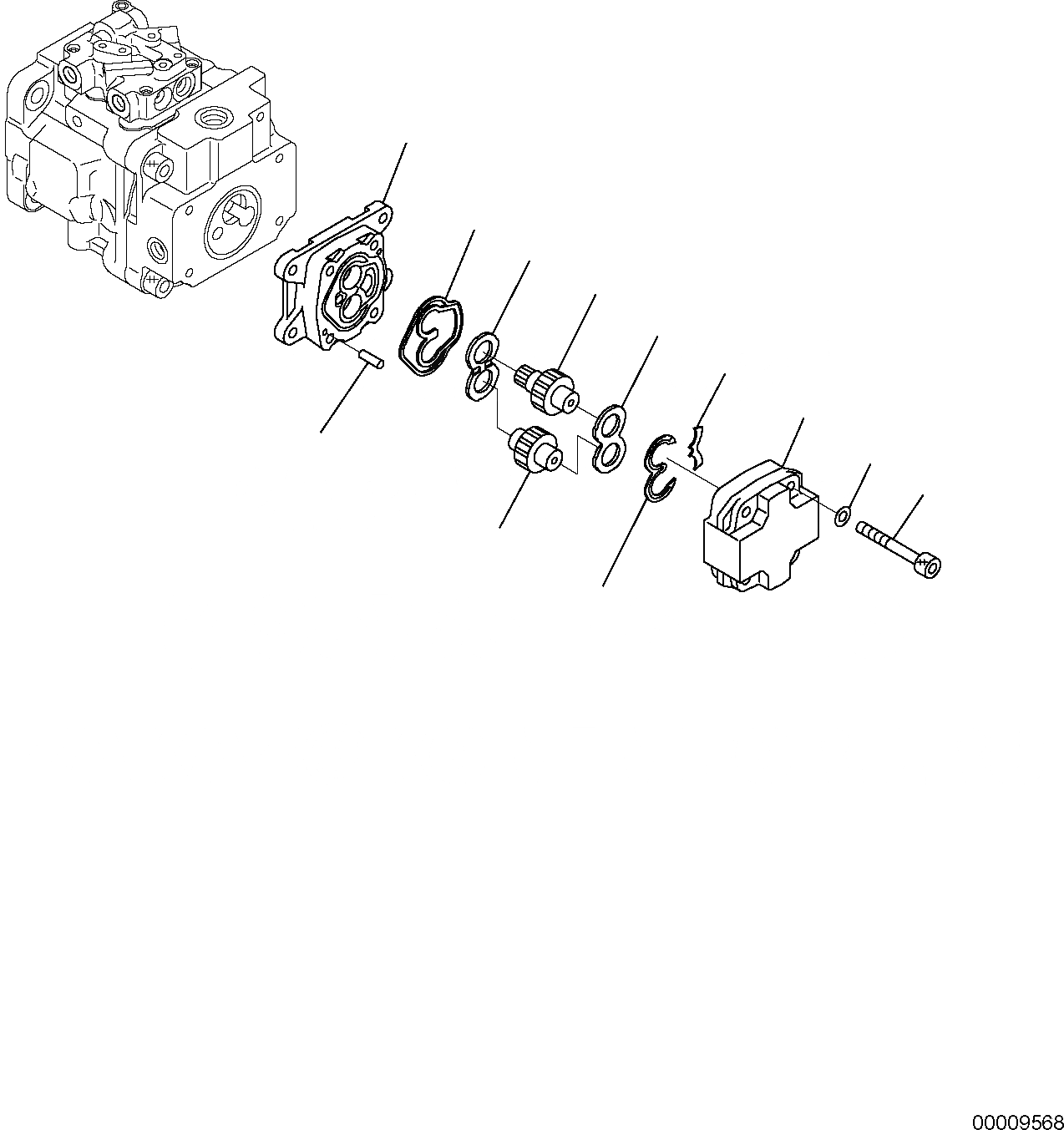 Схема запчастей Komatsu PC30MR-2 - ГИДР. НАСОС. (/) РАБОЧЕЕ ОБОРУДОВАНИЕ ГИДРАВЛИКА