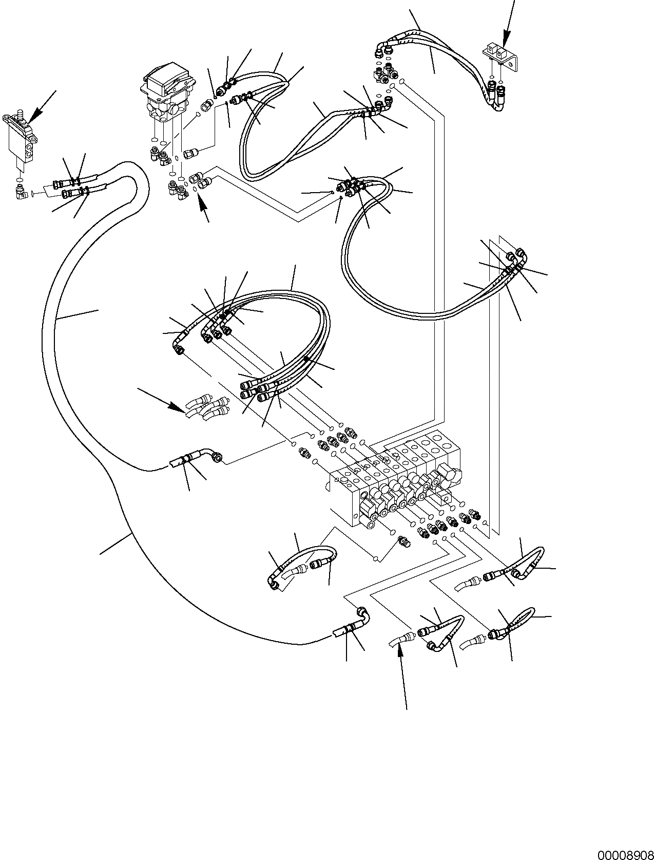 Схема запчастей Komatsu PC30MR-2 - ГИДРОЛИНИЯ (СЕРВОУПРАВЛ. ЛИНИЯ) (/) РАБОЧЕЕ ОБОРУДОВАНИЕ ГИДРАВЛИКА