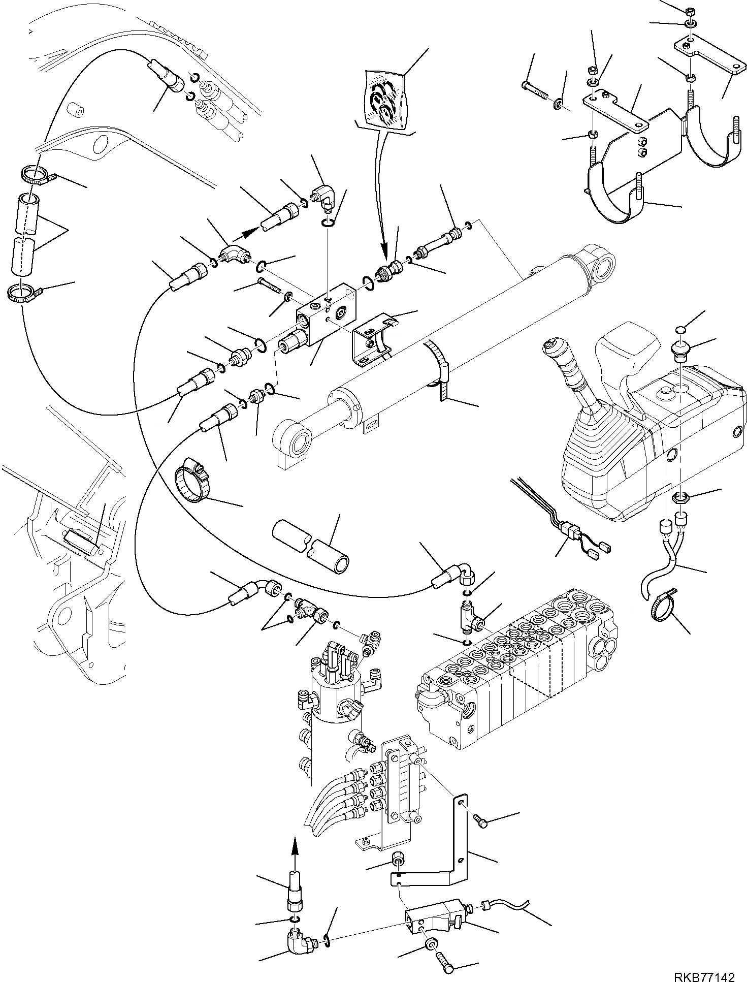 Схема запчастей Komatsu PC30MR-2 - ГИДРОЛИНИЯ (ГИДРОЛИНИЯ СТРЕЛЫ) (КЛАПАН БЕЗОПАСНОСТИ) (С ДАТЧИКОМS) РАБОЧЕЕ ОБОРУДОВАНИЕ ГИДРАВЛИКА