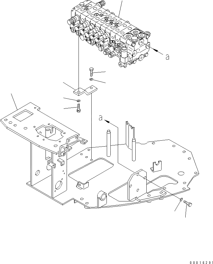 Схема запчастей Komatsu PC30MRX-1 - ОСНОВН. КЛАПАН КОРПУС И ОСНОВН. КЛАПАН КАБИНА ОПЕРАТОРА И СИСТЕМА УПРАВЛЕНИЯ