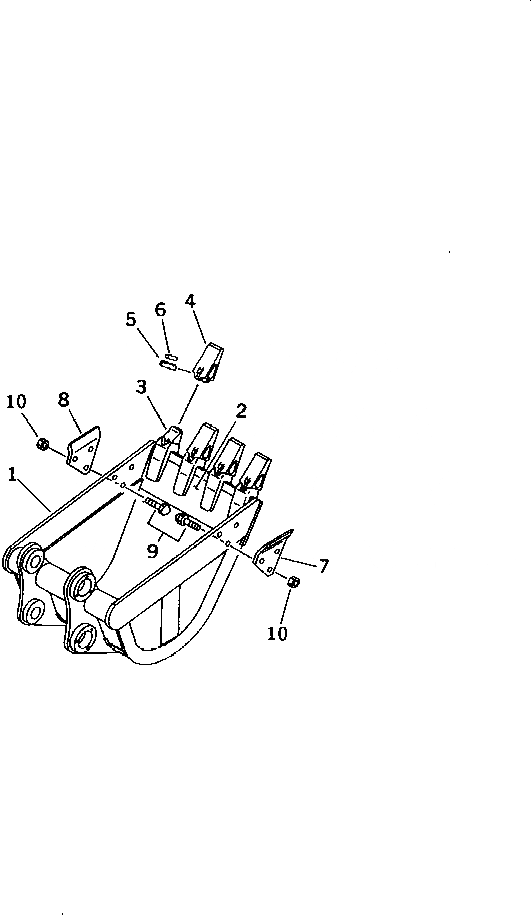 Схема запчастей Komatsu PC30R-7 - УСИЛЕНН. КОВШ¤ .M (MINI .8M) MM (ВЕРТИКАЛЬН. ПАЛЕЦ)(№-) РАБОЧЕЕ ОБОРУДОВАНИЕ