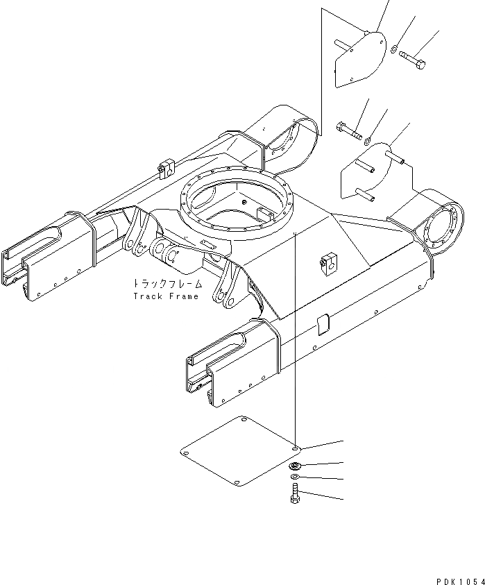 Схема запчастей Komatsu PC30R-8 - КРЫШКИ ХОДОВАЯ