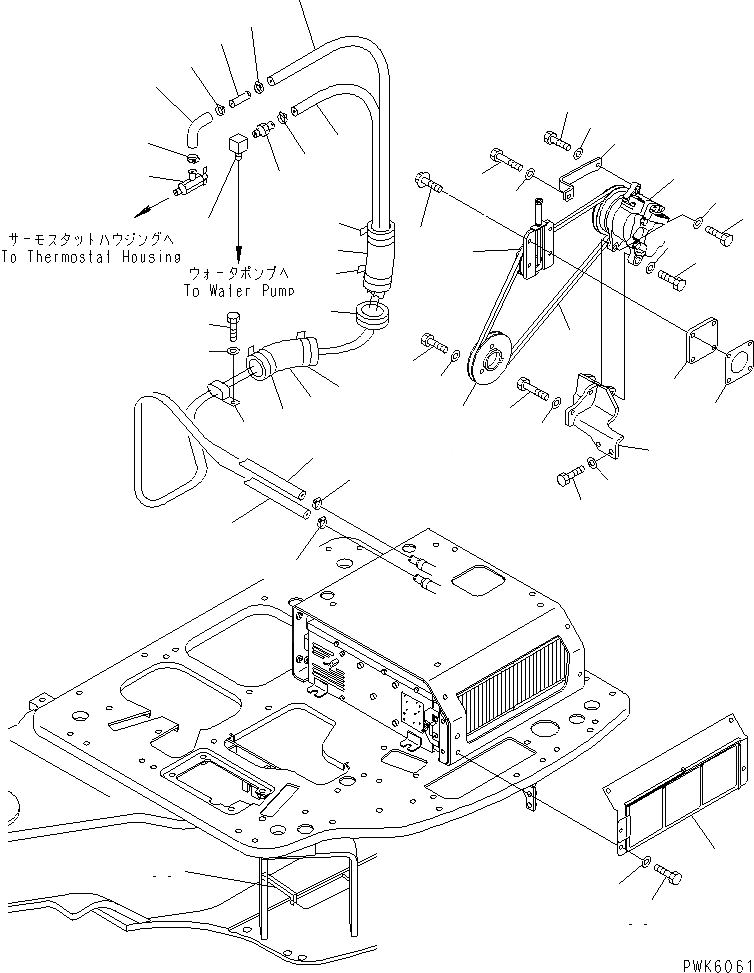 Схема запчастей Komatsu PC30R-8 - КОНДИЦ. (/) КАБИНА ОПЕРАТОРА И СИСТЕМА УПРАВЛЕНИЯ