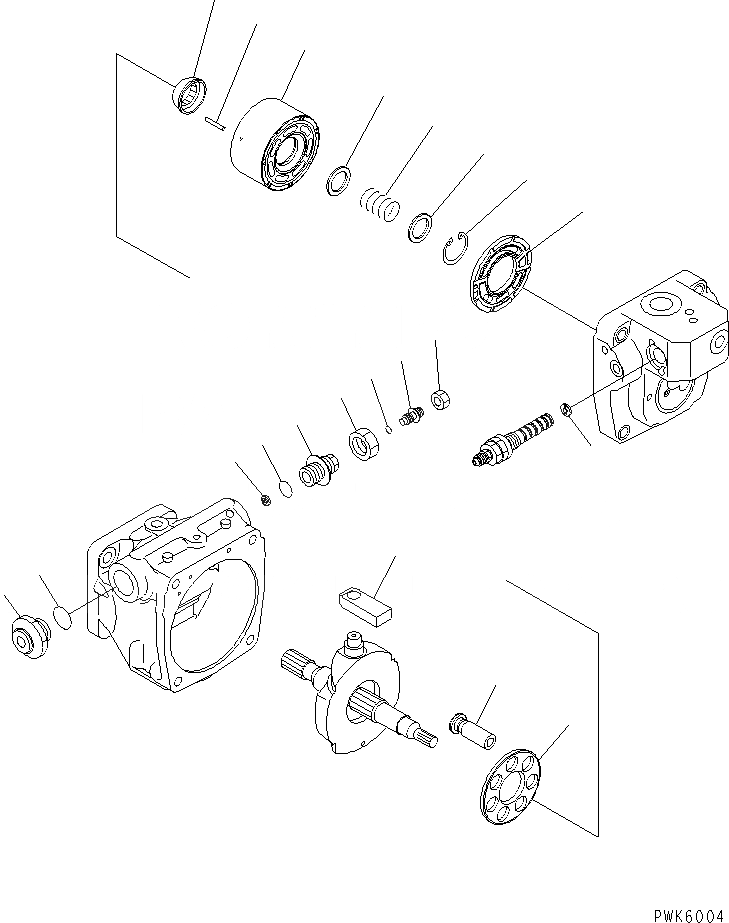 Схема запчастей Komatsu PC30R-8 - ОСНОВН. НАСОС (/) ОСНОВН. КОМПОНЕНТЫ И РЕМКОМПЛЕКТЫ