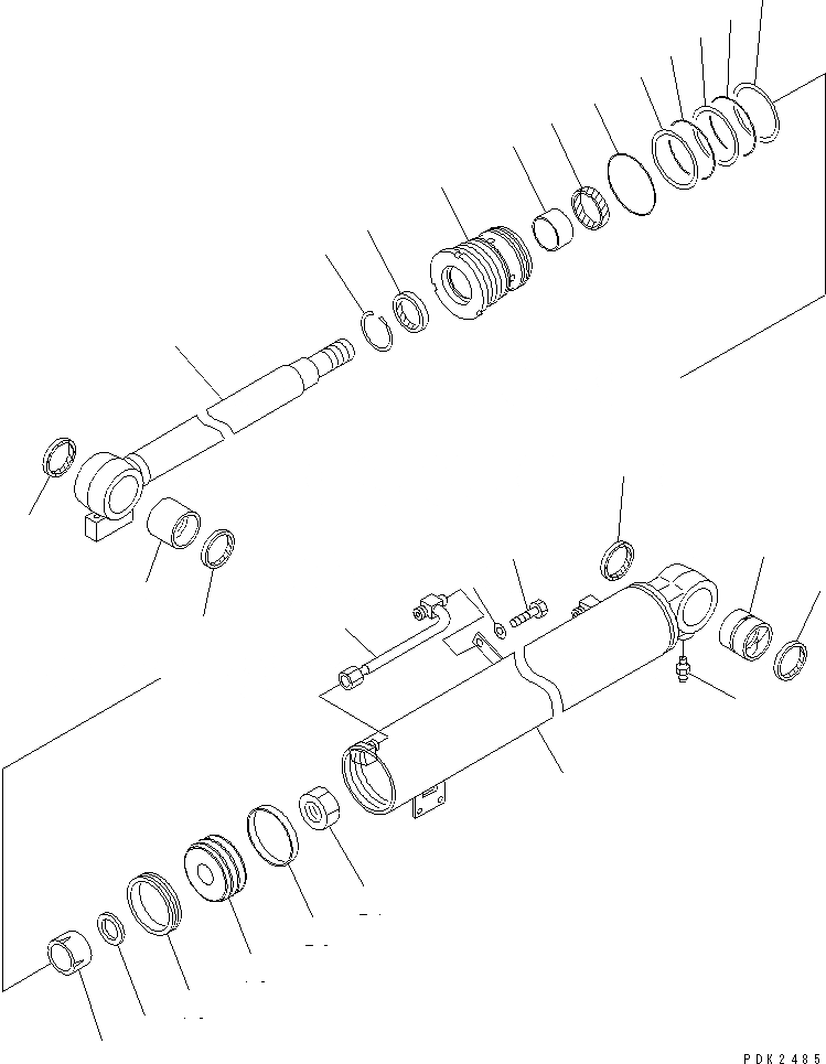 Схема запчастей Komatsu PC30R-8 - ЦИЛИНДР СТРЕЛЫ(CROSS СОЕДИНИТЕЛЬН. ЗВЕНО ТИП) ОСНОВН. КОМПОНЕНТЫ И РЕМКОМПЛЕКТЫ