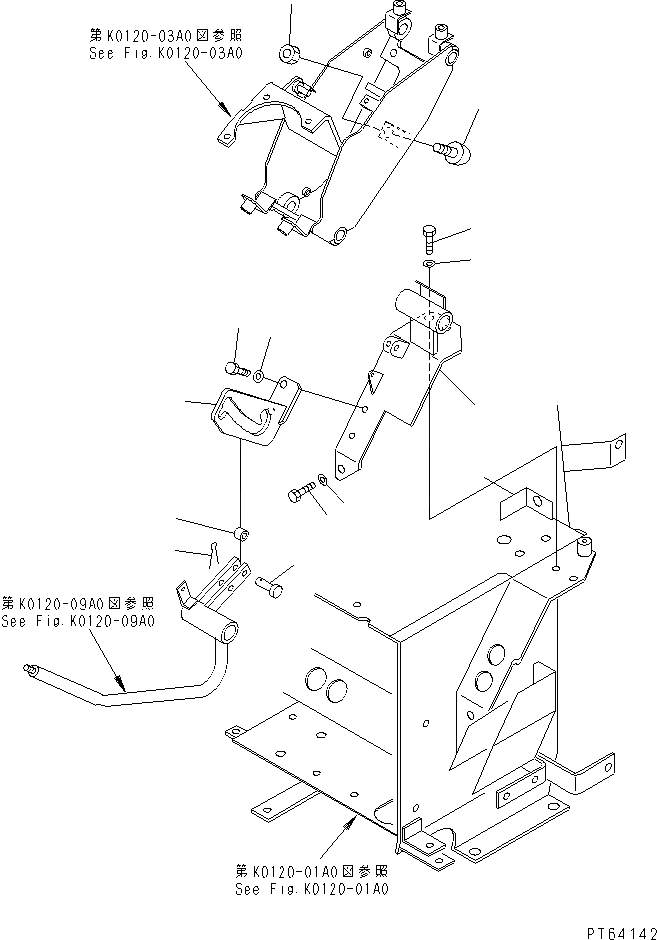 Схема запчастей Komatsu PC30UU-3 - СТОЙКА КОРПУС (ЛЕВ.) КАБИНА ОПЕРАТОРА И СИСТЕМА УПРАВЛЕНИЯ