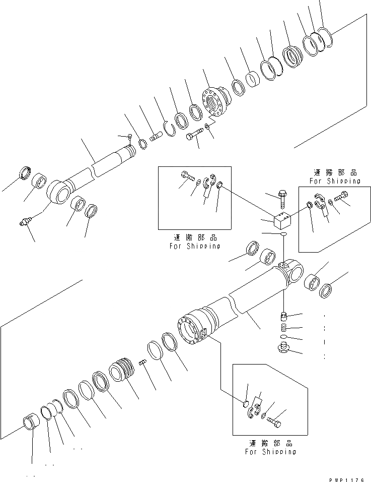 Схема запчастей Komatsu PC340LC-7K - ЦИЛИНДР РУКОЯТИ(КЛАПАН ПЕРЕГРУЗКИ) ОСНОВН. КОМПОНЕНТЫ И РЕМКОМПЛЕКТЫ