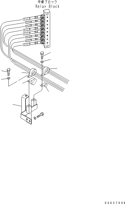 Схема запчастей Komatsu PC340LC-7K-E0 - РАБОЧАЯ ЛИНИЯ PPC КРЕПЛЕНИЕ КАБИНА ОПЕРАТОРА И СИСТЕМА УПРАВЛЕНИЯ