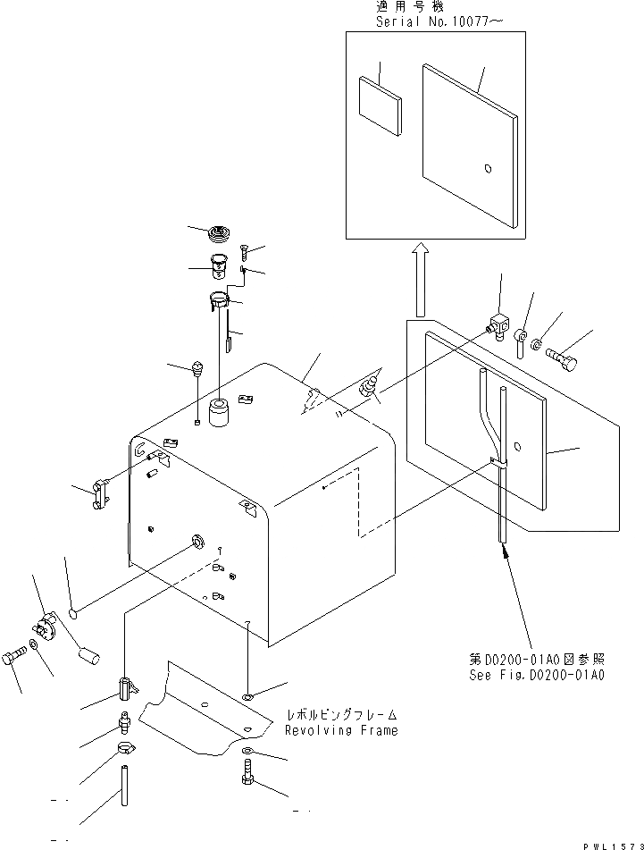 Схема запчастей Komatsu PC340LC-6K-J - ТОПЛИВН. БАК. ТОПЛИВН. БАК. AND КОМПОНЕНТЫ