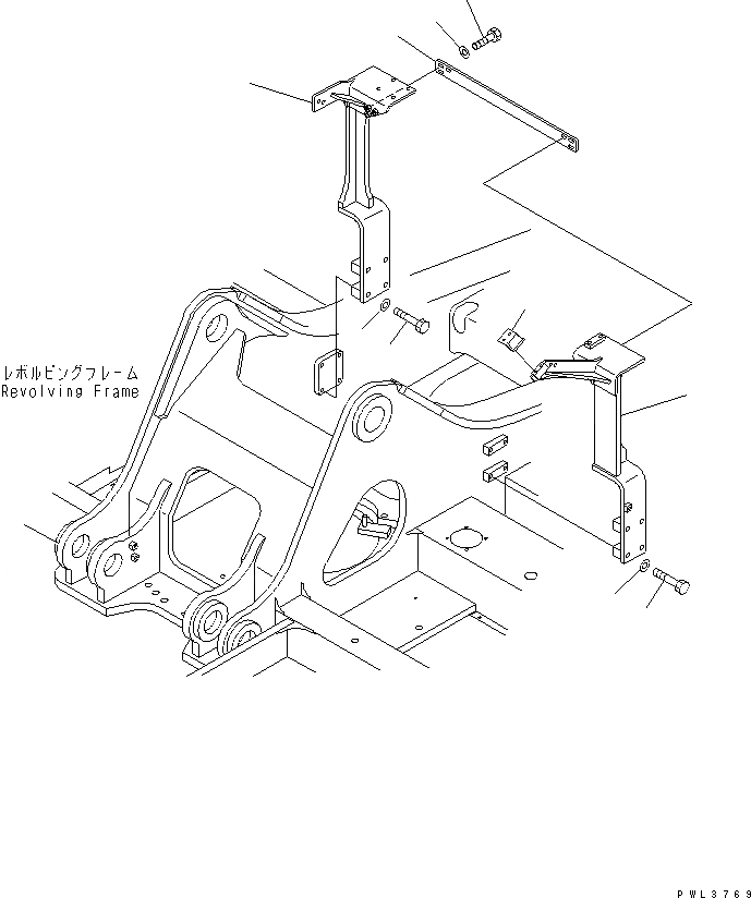 Схема запчастей Komatsu PC340LC-6K-J - НАВЕСНОЕ ОБОРУД-Е (КОРПУС) ( АКТУАТОР)(№-) ГИДРАВЛИКА