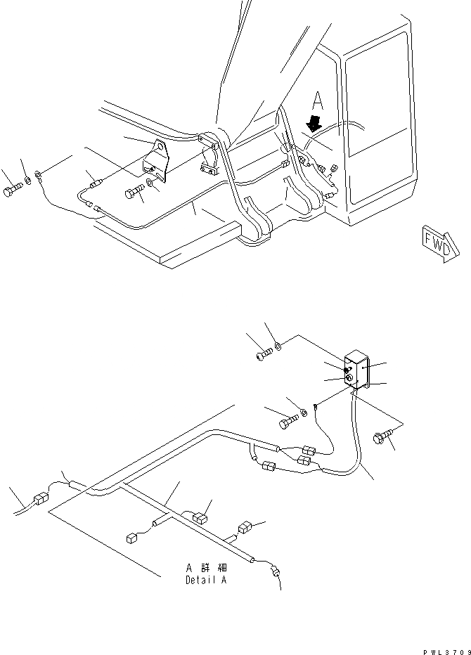 Схема запчастей Komatsu PC340LC-6K-J - НАВЕСНОЕ ОБОРУД-Е ( АКТУАТОР) (Э/ПРОВОДКА) (СПЕЦ-Я ДЛЯ РАЗРУШ. ЗДАНИЙ)(№79-) ГИДРАВЛИКА