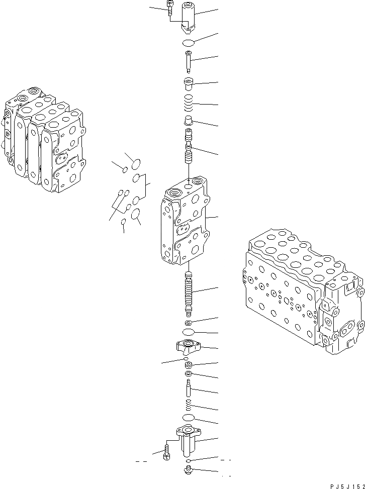 Схема запчастей Komatsu PC340LC-6K-J - ОСНОВН. КЛАПАН (-АКТУАТОР) (/7) (РАЗРУШ. ЗДАНИЙ ПЕРЕДН.)(№9-) ОСНОВН. КОМПОНЕНТЫ И РЕМКОМПЛЕКТЫ