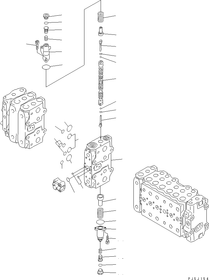 Схема запчастей Komatsu PC340LC-6K-J - ОСНОВН. КЛАПАН (-АКТУАТОР) (/7) (РАЗРУШ. ЗДАНИЙ ПЕРЕДН.)(№9-) ОСНОВН. КОМПОНЕНТЫ И РЕМКОМПЛЕКТЫ