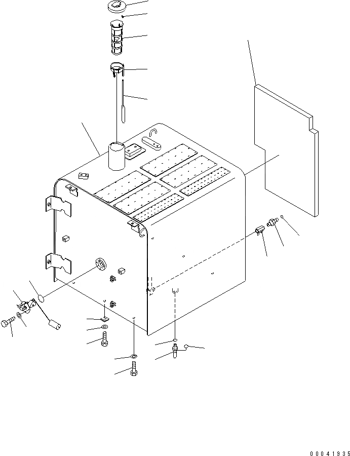 Схема запчастей Komatsu PC340NLC-7K-E0 - ТОПЛИВН. БАК. ТОПЛИВН. БАК. AND КОМПОНЕНТЫ